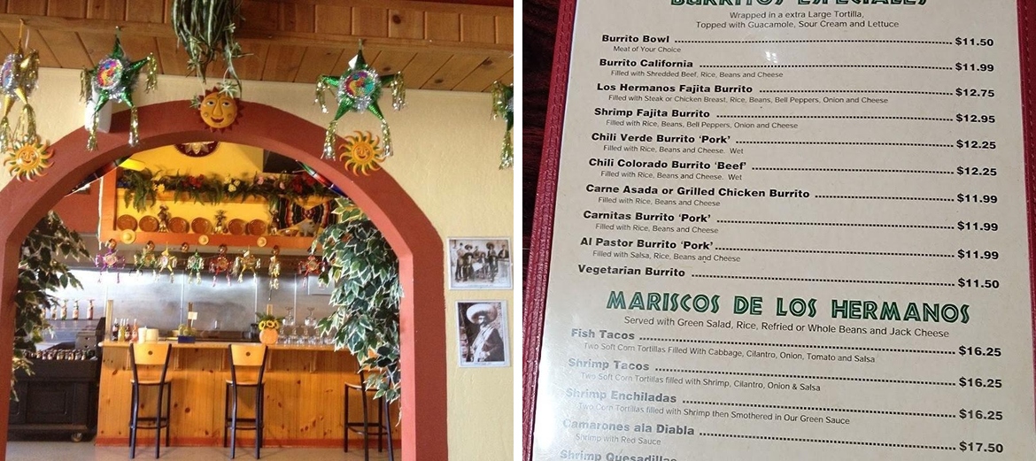 Los Hermanos Mexican Restaurant Menu