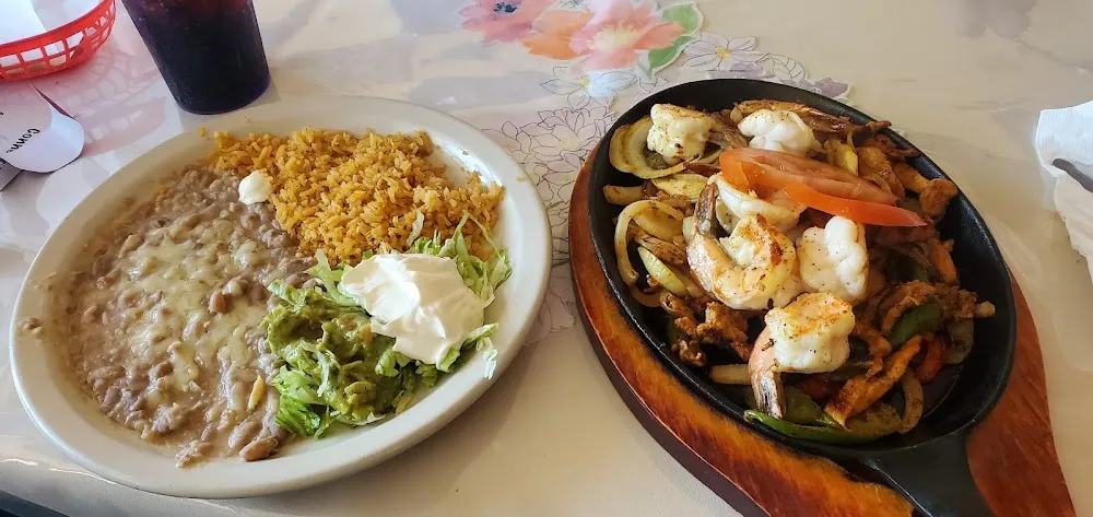 Chicken and Shrimp Fajitas