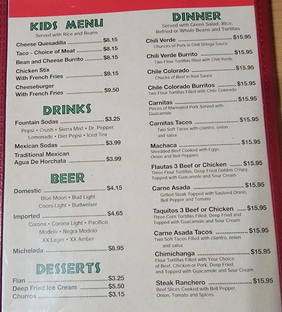 Los Hermanos Mexican Restaurant Menu image 2