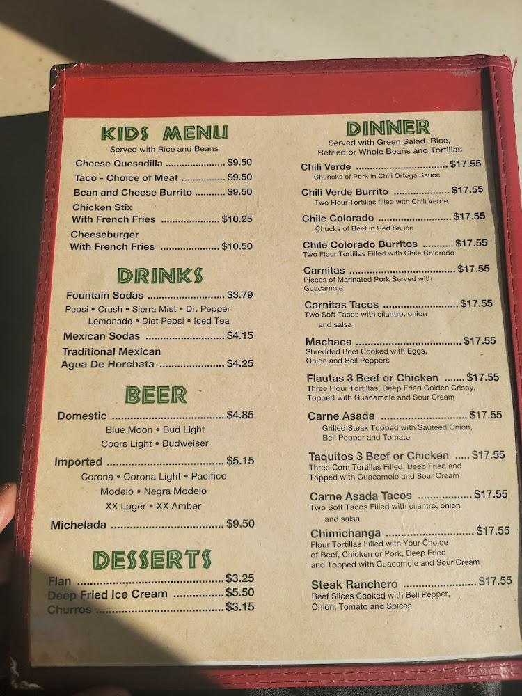 Los Hermanos Mexican Restaurant Menu image 3